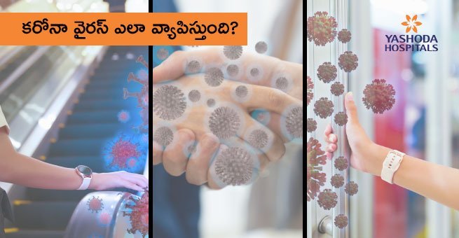 how coronavirus spreads in telugu