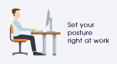 Posture at work Infographic