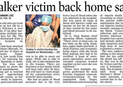 stalker attack victim madhulika-hyderabad